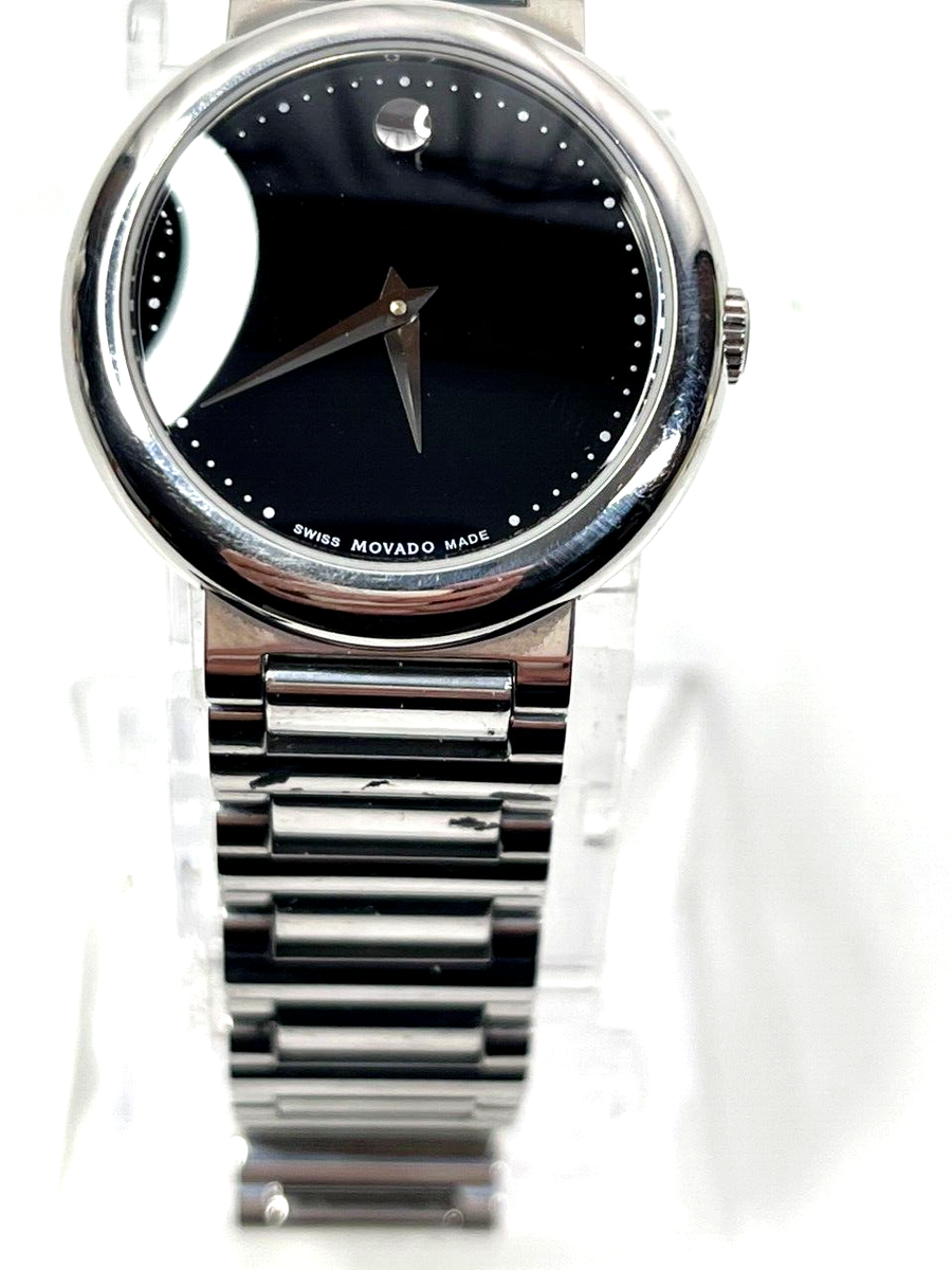 Movado CONCERTO Womens Black Museum Dial Stainless Steel  display picture 1
