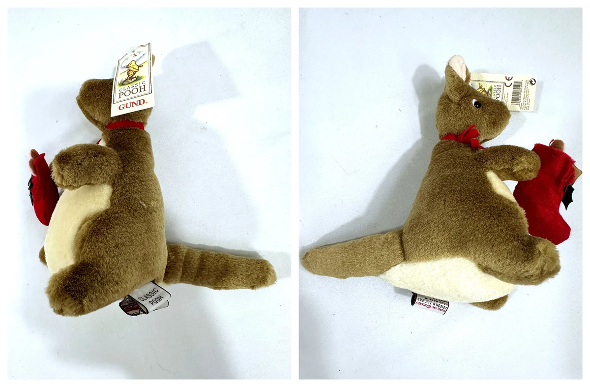 NEW GUND Classic Pooh Stuffed Plush LARGE Set Kanga Rabbit Owl