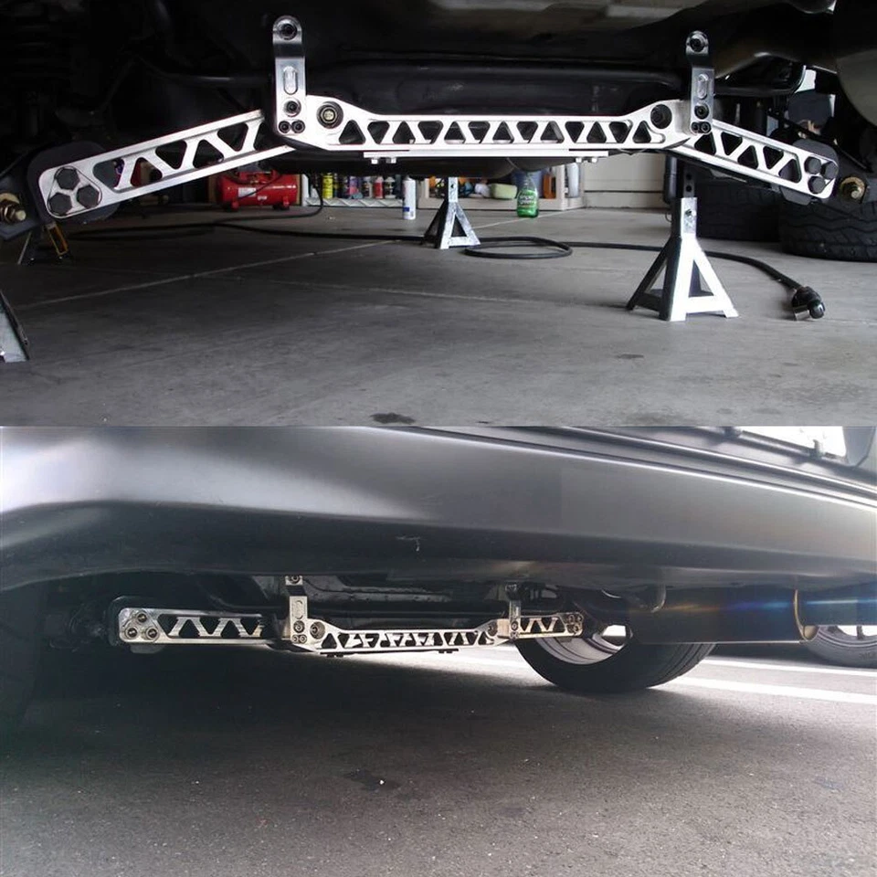 Billet Rear Lower Control Arms + Subframe Brace Kit for Honda Civic ES EP3 01-05 - Image 2 of 4