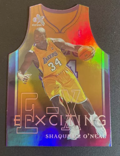 1999-00 Skybox E-X E-Xciting Shaquille O'Neal Shaq #5XCT Die Cut LA Lakers