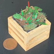 Dolls House Compost Bin Full Wooden Garden Accessory 1:12 Scale tumdee