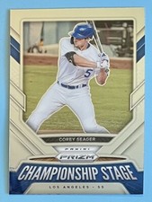 2021 Panini Prizm Corey Seager CHAMPIONSHIP STAGE #CS3 Los Angeles Dodgers 