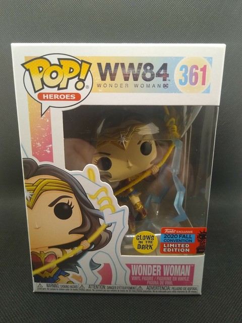 Funko Pop DC Heroes Ww84 361 Wonder Woman GITD NYCC 2020 Virtual Con Glows for sale online | eBay