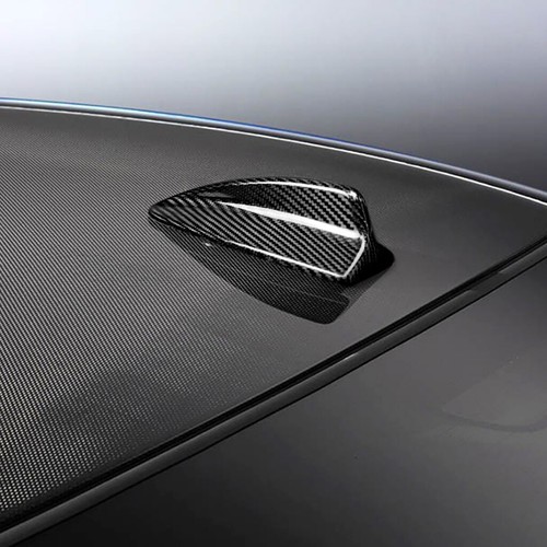 Carbon Fiber Shark Fin Antenna Radio Trim For BMW 3 Series E46 04-06 E90 M3 E60 - Picture 4 of 12