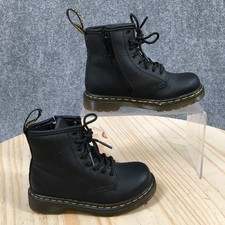 Dr. Martens Boots Toddler 9 1460 Softy T Combat Black Lace Up Comfort Ankle Top