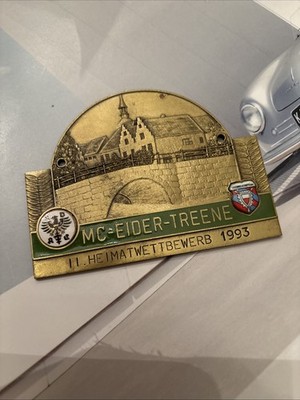 German Vintage automotive Grill Badge 1993 Mc Eider Treene