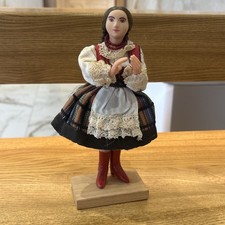 Harghita Transylvania Romanian Folk Art Costume Doll Ethnic 1969 Europe Rare