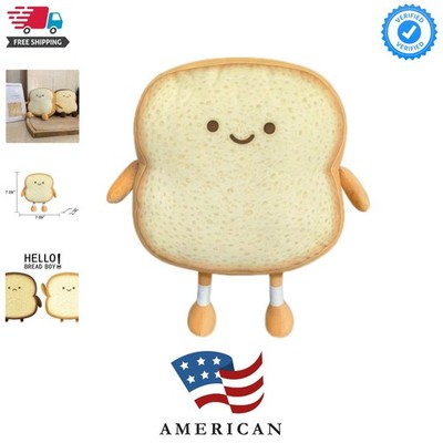 Toast Bread Pillow Funny Food Plush Toy Pillows Small Cute Stuffed Plush Sofa...
