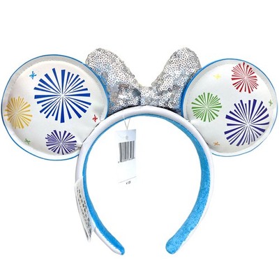 Four Parks Icons Minnie Mouse Ear Disney Parks Silver Sequin  display picture 1
