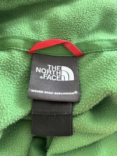 The North Face Glacier Fleece 1/4 Zip Mens L Green Hiking Outdoor Performance - Picture 6 of 9