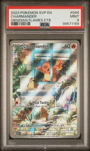 Pokémon Charmander 044 Sv: Scarlet & Violet Promo Cards Promo Holo 2023 PSA 9