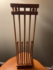 Levenger The Perpetual Bookrack Expandable Telescopic Wood Book Holder Organizer