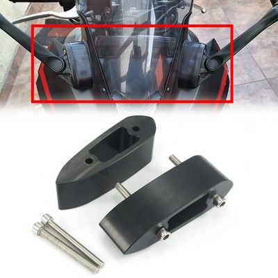 Mirror Spacers Holder Mount Riser Extensions Adapter For Yamaha R3 R25 2015-2017