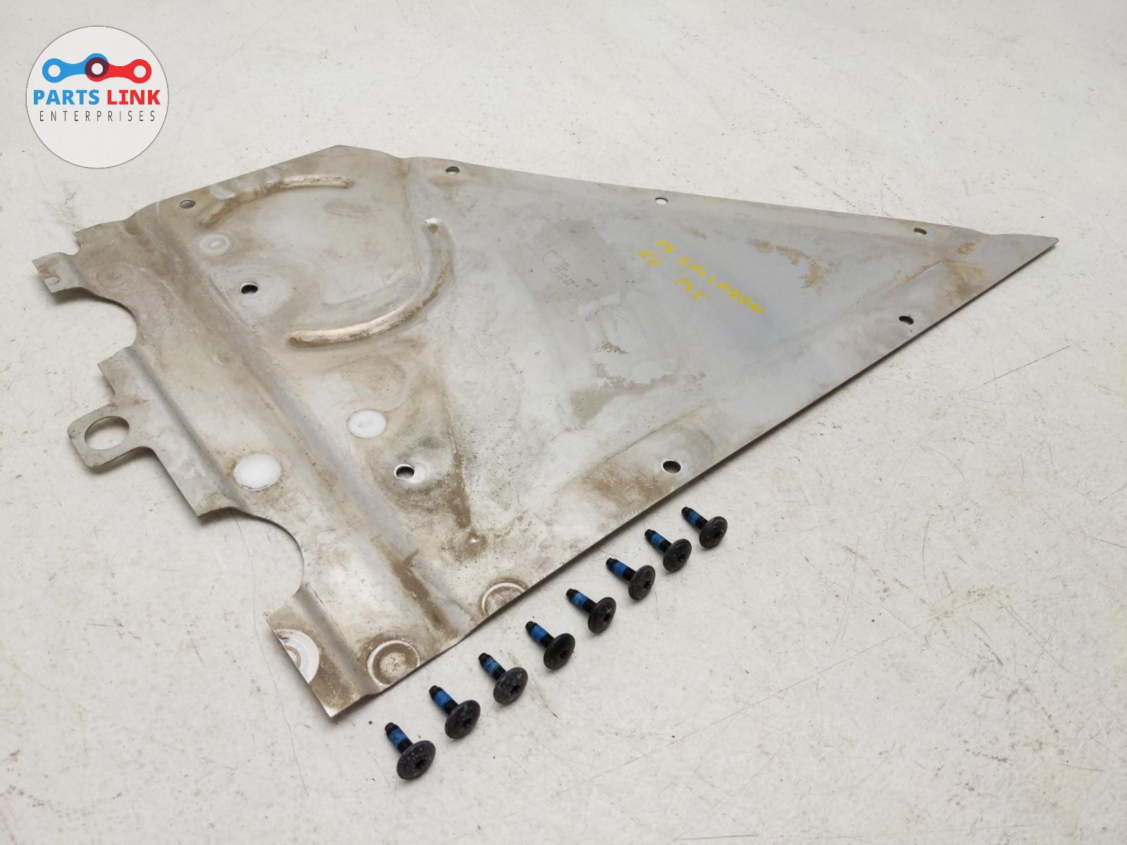 2010-2014 LAMBORGHINI GALLARDO REAR RIGHT UNDERBODY FLOOR SHIELD PLATE LP550 560