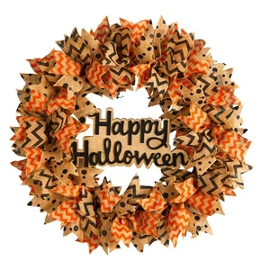 30 in. Burlap Ribbon Wreath
