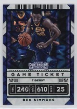 2020 Panini Contenders Draft Picks Game Ticket Green Explosion Ben Simmons 13st