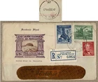 Australia 1947 Hunter Souvenir Sheet Newcastle Registered FDC Cover bs Relief AY