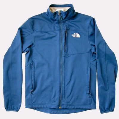 North Face Men s Warm Long Sleeve Top Mid Layer Full Zip Blue Size S REG: $109