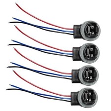 3157 Car Wire Harness Pigtail Socket, Car LED and Standard Bulb Sockets 4PCS