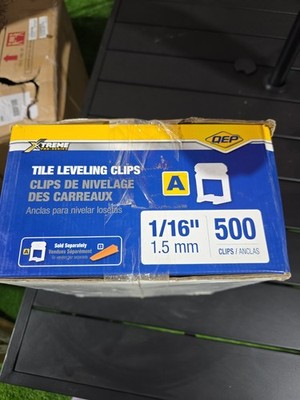 QEP Xtreme White Tile Leveling Clips 1/16 in Part A Of 2 Part System 500 COUNT