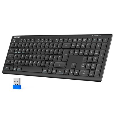 Bluetooth Tastatur Kabellose, Wiederaufladbare Multi-Device Flach Keyboard mi...