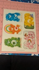 Vintage Care Bears Stickers American Greetings 1 Sheet READ