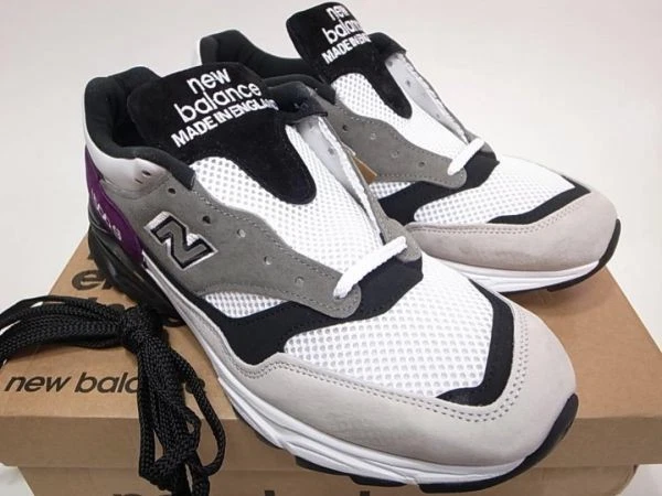 Zapatilla deportiva New Balance M15009EC blanca gris púrpura negra hecha en Inglaterra para hombre Us7 Foto 2 de 4