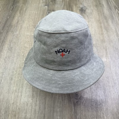 Noah NY Recycled Canvas Grey Crusher Bucket Hat Gray Small/ Medium USA