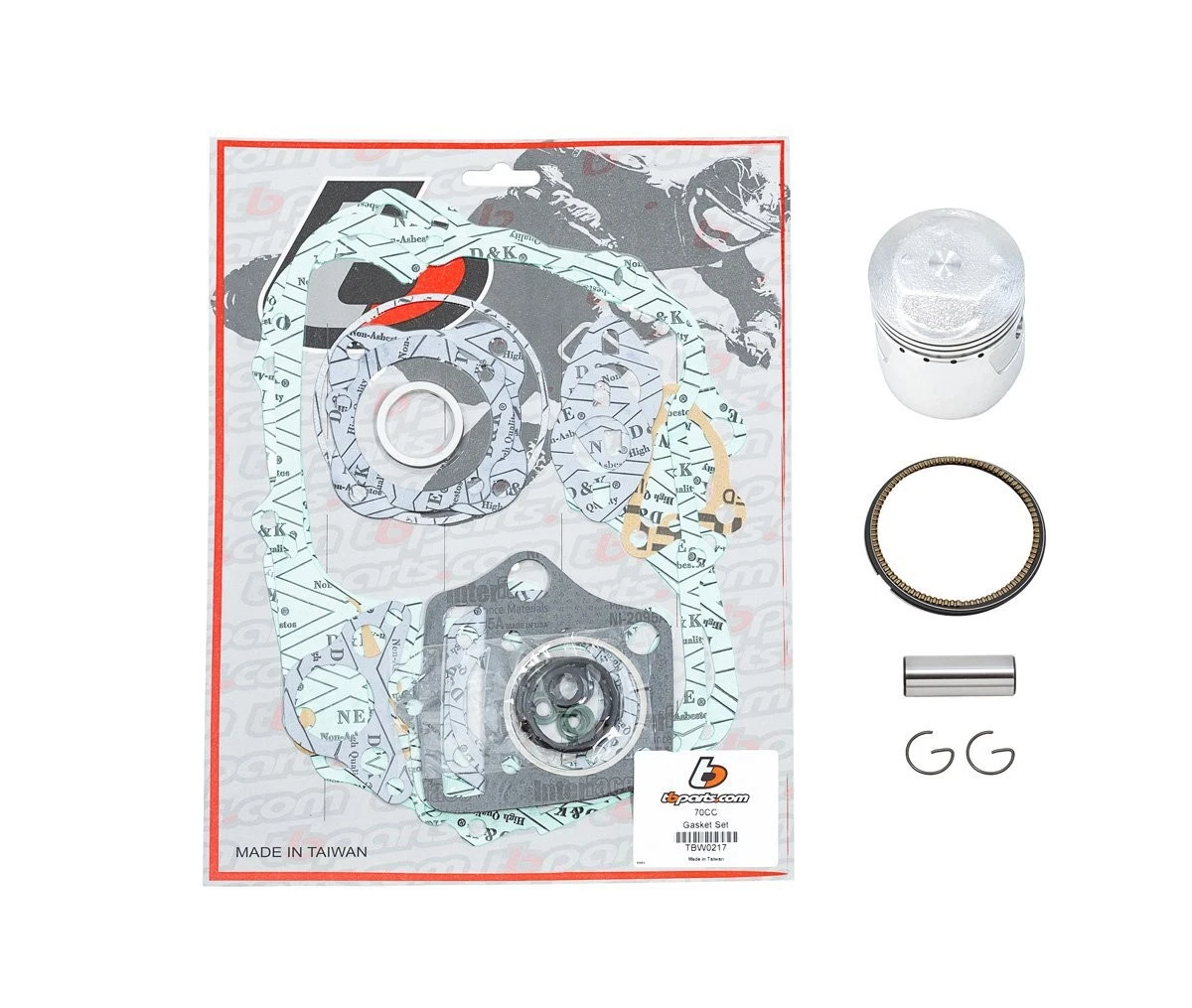 TB Parts Piston & Gasket kit - CT70 K0-81, ATC70, TRX70, & SL/XL70