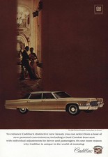 1969 Cadillac Fleetwood Brougham Distinctive New Beauty Vintage Print Ad