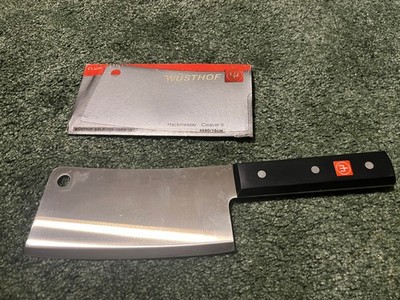 Wusthof Knife 4680 Hackmesser 6'' Cleaver, Nearly New, 56 HRC Steel