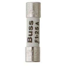 BUSSMANN GDA-250MA Fuse,250mA,Ceramic,GDA Series,PK5 4TWN5
