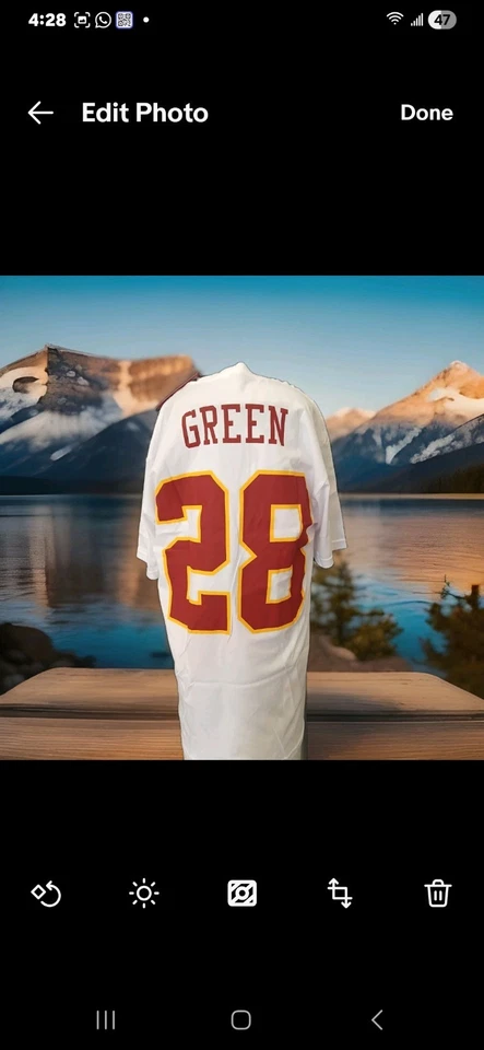 Nueva Camisa Mitchell Ness Washington Redskins Darell Verde Talla L Foto 2 de 4