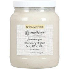 Ginger Lily Farms Botanicals Revitalizing Organic Sugar Scrub, All-Natural... 
