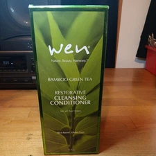 Wen Bamboo Green Tea Restorative Cleansing Conditioner 16oz wPump NIB Sealed NEW
