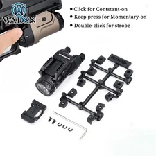 Tactical Mounted Light Metal LED Weapon Flashlight 400LM Pistol Light Strobe