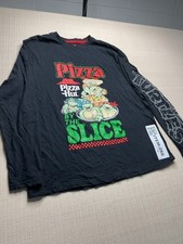 PRIMARK Mens shirt L Grey Food Cartoon