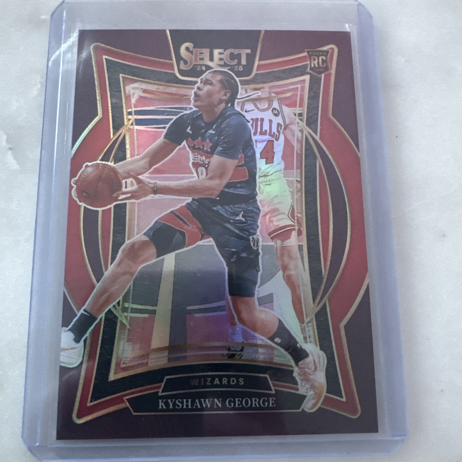2024-25 Panini Select - Concourse Kyshawn George #85 Maroon Prizm /175 (RC)