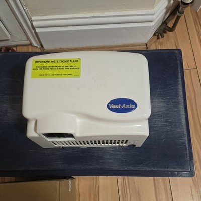 Vent Axia 1,5kW Easy Dry ABS Händetrockner Ref:436297 Neu.