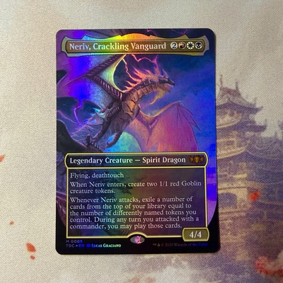 #ad #ad Neriv Crackling Vanguard 0006 Commander: Tarkir: Dragonstorm Foil MTG Card NM $2.49