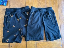 EUC Lot of 2 Hanna Andersson Shorts 5 110 Black French Terry Zip Pockets