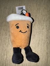 Dunkin Donuts 2025 Iced Coffee Cup With Legs Plush keychain, Rare