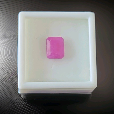 Pink Ruby Emerald Cut Loose Gemstone 11x9mm 4.50ct 1 Piece R1E227
