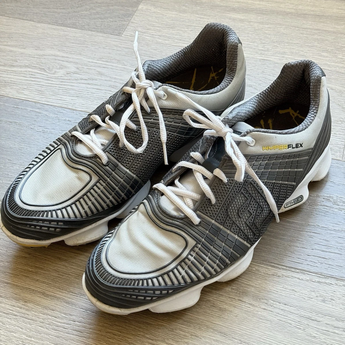 FootJoy [11.5W] Wide Men\'s Hyperflex II Spiked Golf Shoes-(Silver) FootJoy DNA Technical Men main image 4