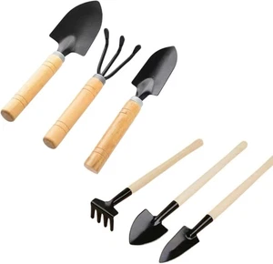 6pcs Garden Tools Set Trowel Rake Shovel Heavy Duty Metal Outdoor Ergonomic Kit