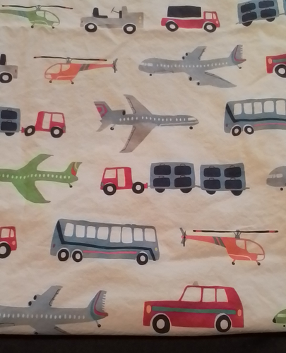 Lenzuolo culla Brody bambini fienile ceramica bianco autobus aeroporto trasporto aereo - Foto 4 di 10