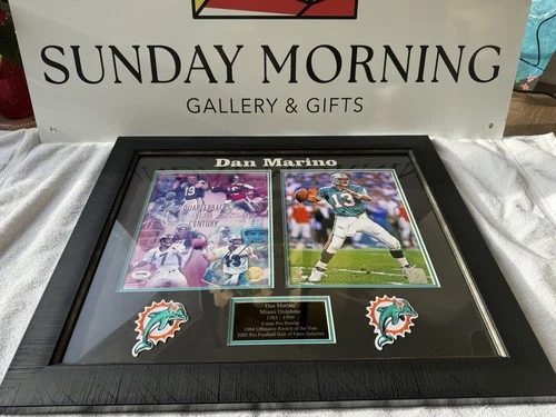 Dan Marino Signed Photo Collage Miami Dolphins PSA Certified 24”x20”