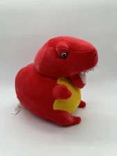 Puffy Fluff Adventure Planet Red T-Rex Dinosaur Plush Stuffed Toy