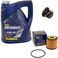 MotoröL ÖLfilter SH4790P 10W40 5Liter + ÖLablassschraube FüR Skoda Fabia VW Polo