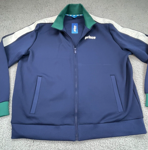 Prince Pickleball Track Jacket Mens 2XL Blue Full Zip Logo New with Tag - Picture 10 of 13